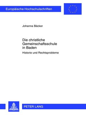 cover image of Die christliche Gemeinschaftsschule in Baden